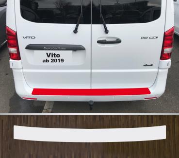 Lackschutzfolie Ladekantenschutz transparent 150 µm für Mercedes Vito ab 2019